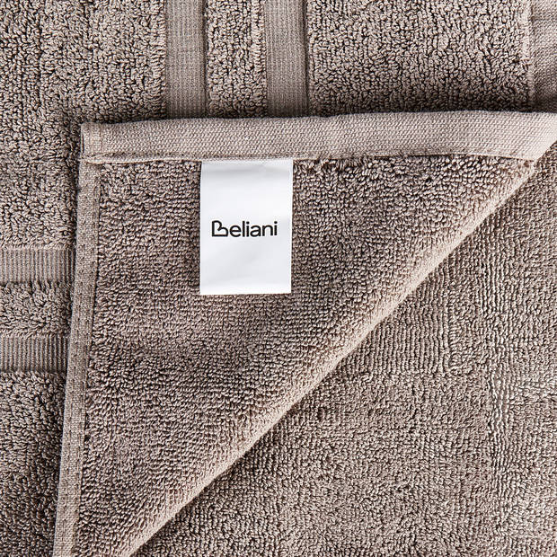 Beliani AREORA - Handdoek-Beige-Katoen