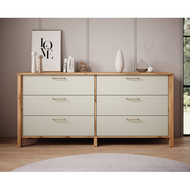 Meubella Ladekast Isaac - Beige - 171 cm