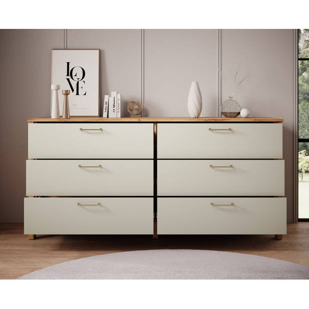 Meubella Ladekast Isaac - Beige - 171 cm