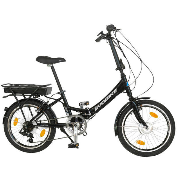 Minerva elektrische vouwfiets E-Folding Evobike 20 Inch 33 cm Unisex 7V V-Brakes Zwart