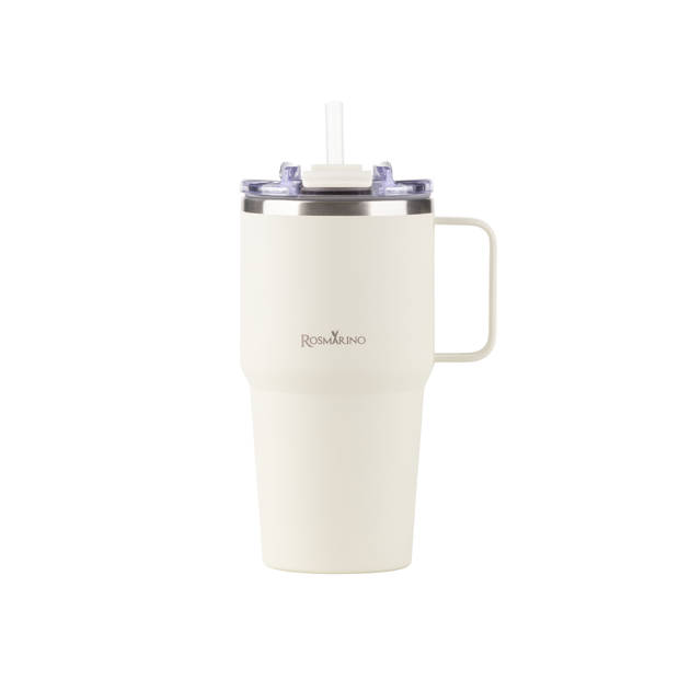 Rosmarino Waterfles - Drinkfles - Thermosfles - Dubbelwandig - 0.6l - Wit