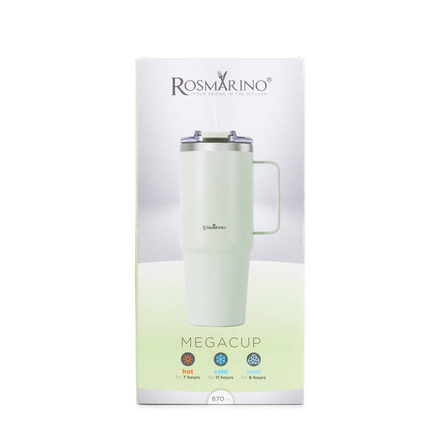 Rosmarino Waterfles - Drinkfles - Thermosfles - Dubbelwandig - 0.9l - Mint