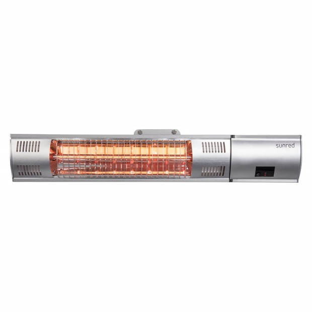 Sunred - Ultra lijn - Zilver – Wand model - Terrasverwarmer – Halogeen rosé goud technologie - 2000W