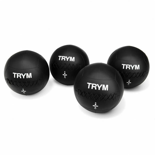 TRYM Medicijnbal - Medicine Ball - PVC - Zwart - 6 kg