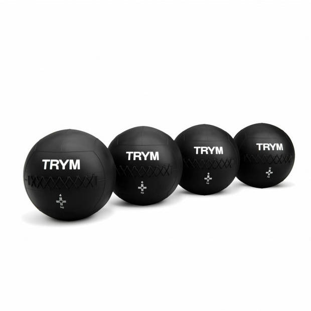 TRYM Medicijnbal - Medicine Ball - PVC - Zwart - 6 kg