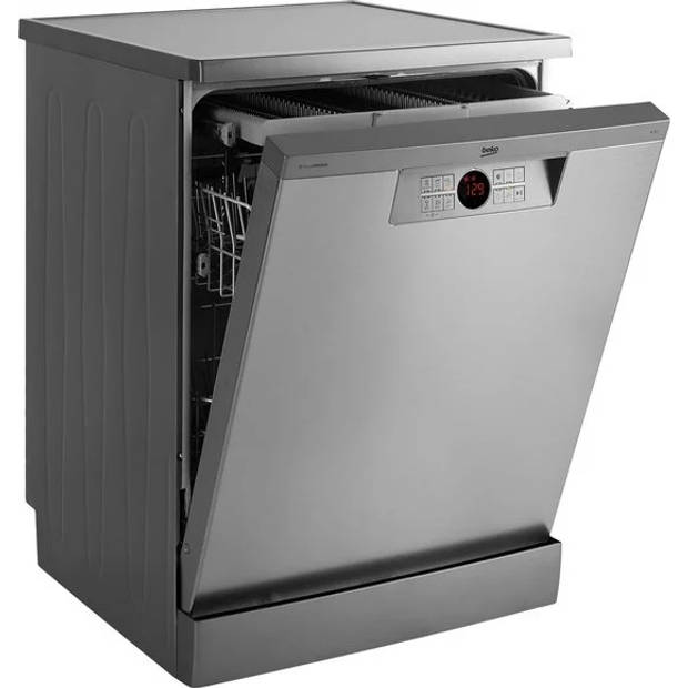 Beko BDFN26520XQ vrijstaande vaatwasser RVS Besteklade