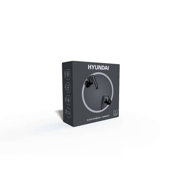 Hyundai Electronics Draadloze Bluetooth In-ear Oordopjes - Harmony - Zwart