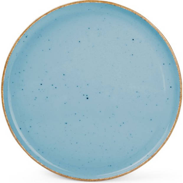 BonBistro Plat bord 20cm blauw Collect (Set van 6)