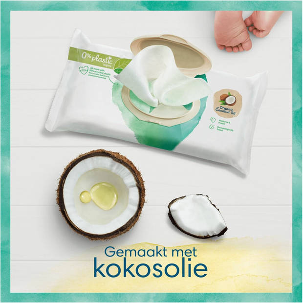 Pampers Billendoekjes Pure Coconut 9x44 = 396 doekjes