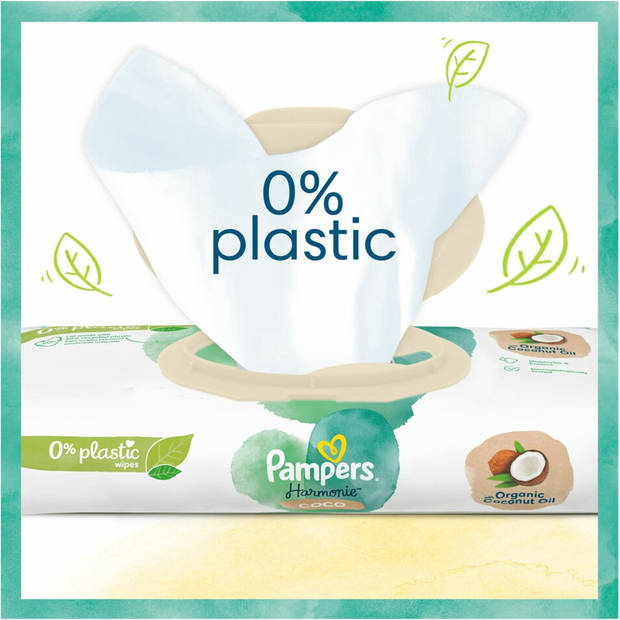 Pampers Billendoekjes Pure Coconut 9x44 = 396 doekjes