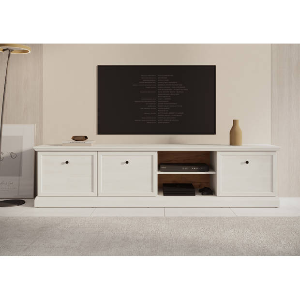 Meubella TV-Meubel Leroy - Wit eiken - 206 cm