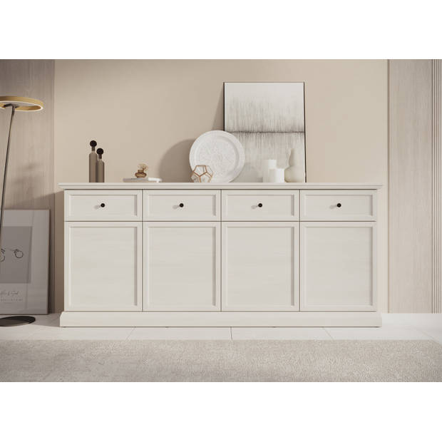 Meubella Dressoir Leroy - Wit eiken - 193 cm