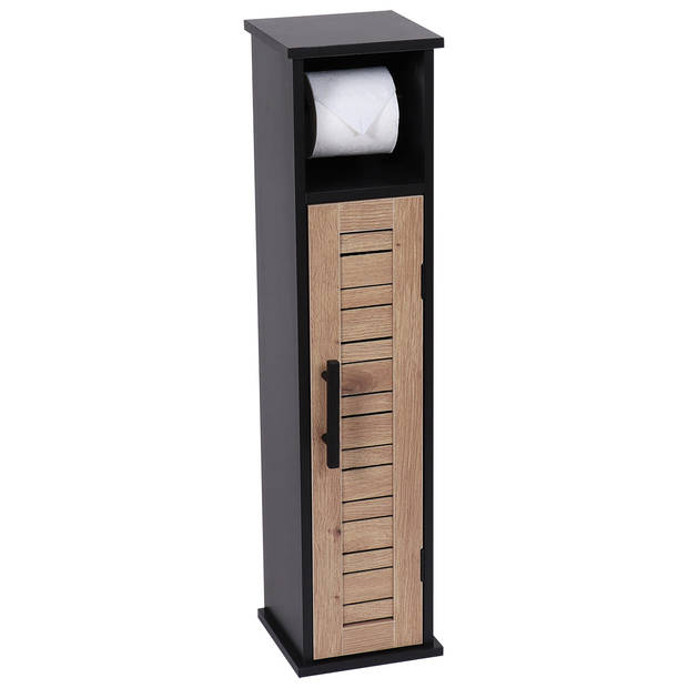 Toiletrolhouder met toiletroldispenser serie Bergen - 18x18x75 cm