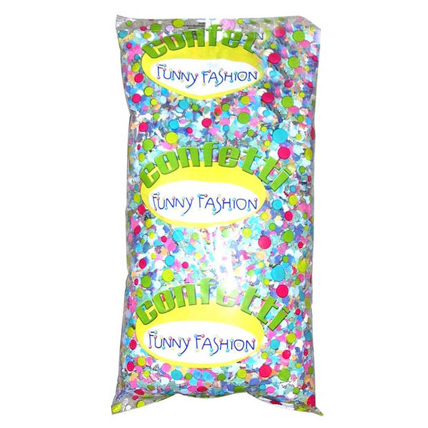 Funny Fashion Confetti snippers van papier - multi colours - 500 gram - Confetti