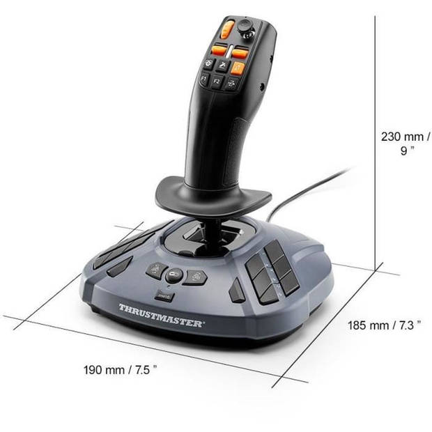 Joystick voor simulator - THRUSMASTER - SimTask FarmStick Joystick - Zwart - Landbouw en zwaar materieel