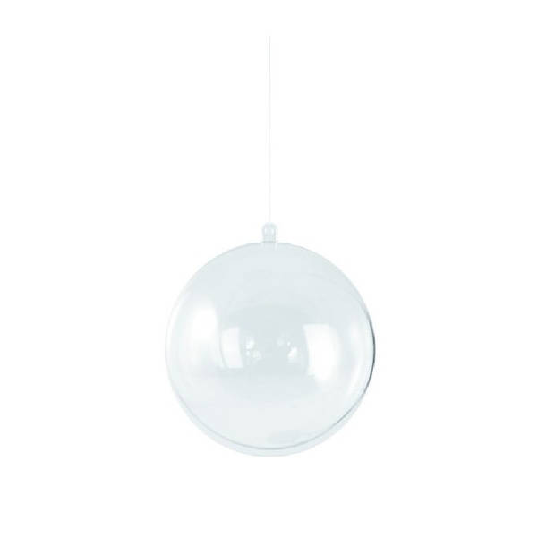 Gerimport Open kerstballen om te vullen - 6x st - D5 cm - transparant - Kerstbal