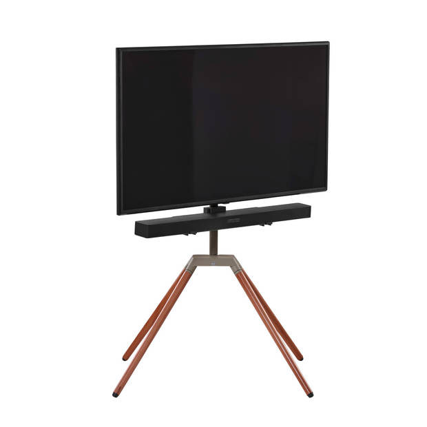 One For All WM7475 Quadpod TV standaard - eiken/donkergrijs