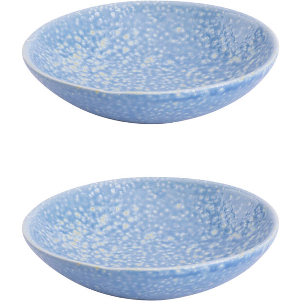 Colori Del Sud Bord Cazorla 11.5 cm Blauw Aardewerk 2 stuks