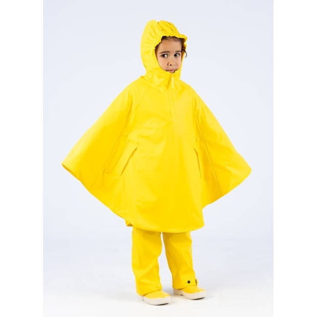 Regenponcho Junior • SPARKLE • Geel/Wit