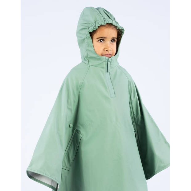 Regenponcho Junior • SPARKLE • Groen/Wit