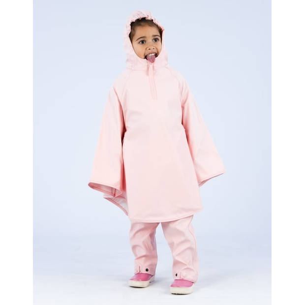 Regenponcho Junior • SPARKLE • Licht roze/Wit