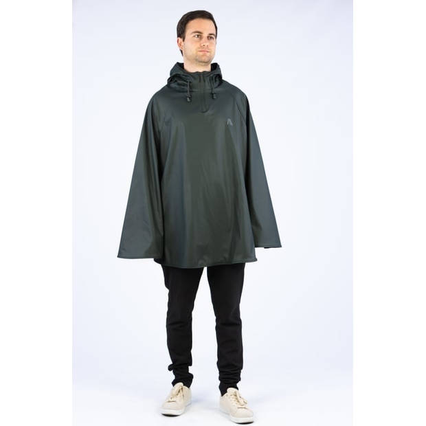 Regenponcho Senior • SIZZLE • Donkergroen/Zwart