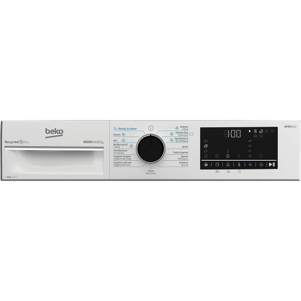 Beko B5T682339W warmtepompdroger 8 kg A++ IronFinish