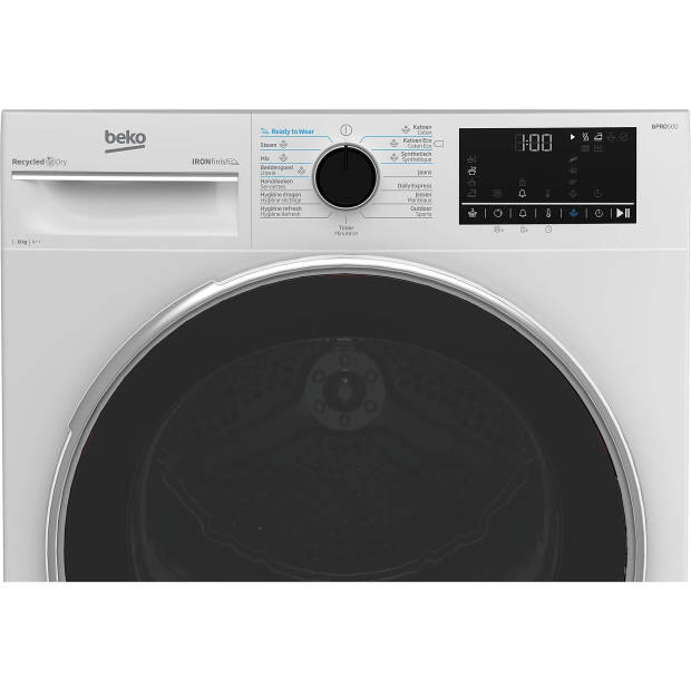 Beko B5T682339W warmtepompdroger 8 kg A++ IronFinish