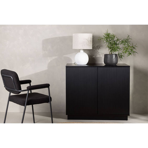 Lenox dressoir 2 deuren zwart.