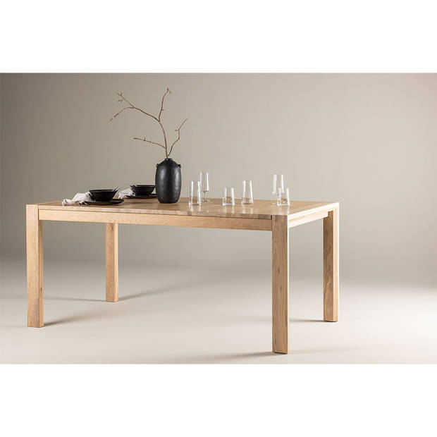 Slider eetkamertafel 95x170 cm naturel.