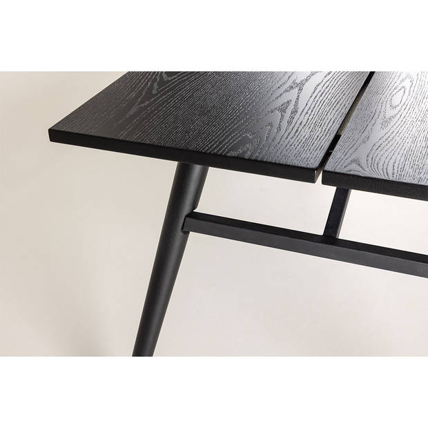 Sleek eetkamertafel 95x195 cm zwart.