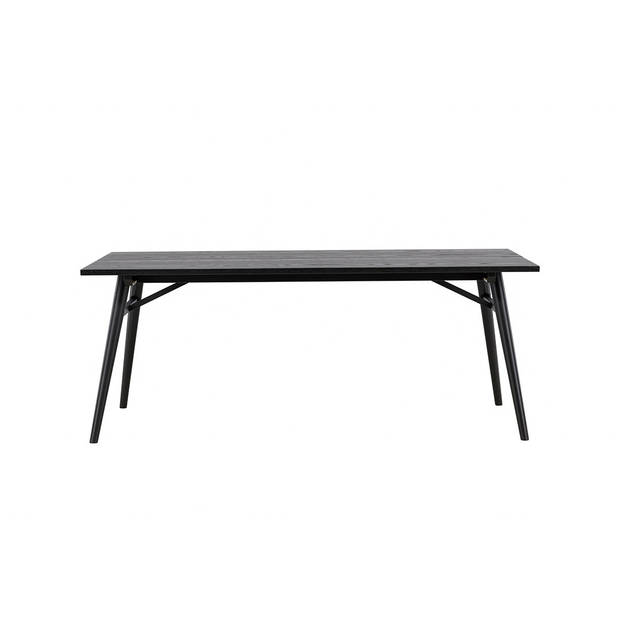 Sleek eetkamertafel 95x195 cm zwart.