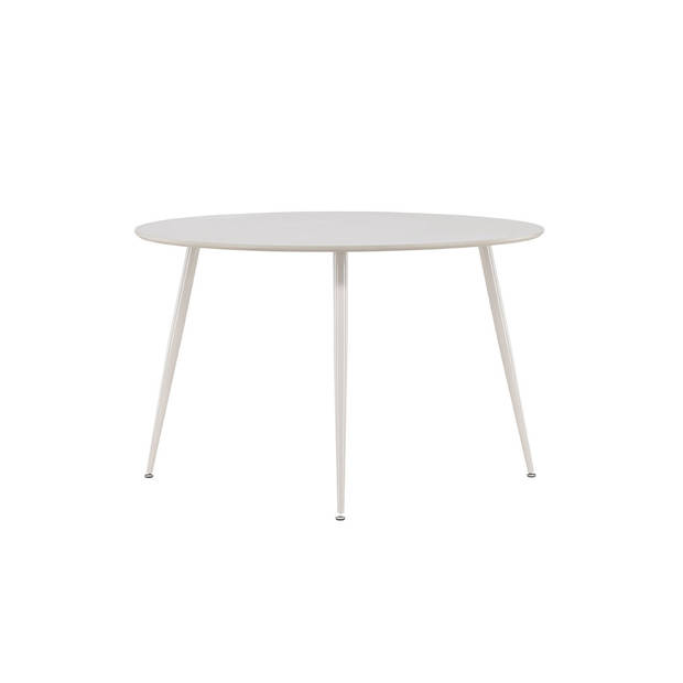 Plaza eetkamertafel Ø120 cm beige.