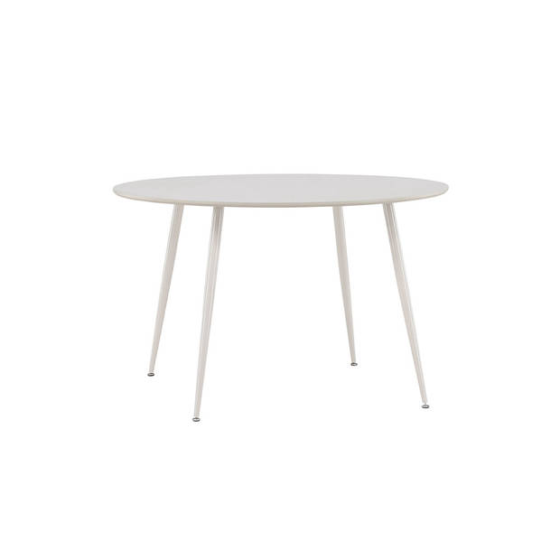 Plaza eetkamertafel Ø120 cm beige.