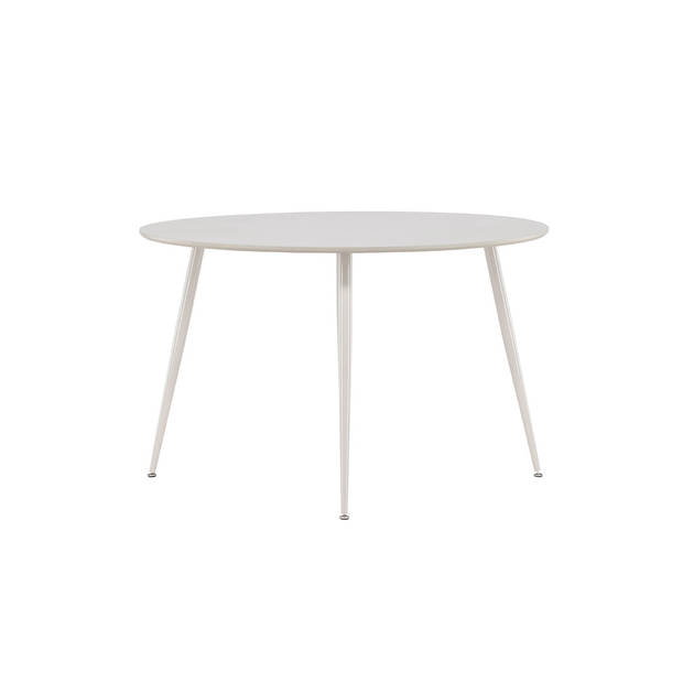 Plaza eetkamertafel Ø120 cm beige.