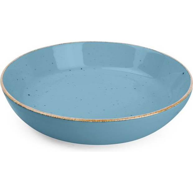 BonBistro Diep bord 20cm blauw Collect (Set van 6)