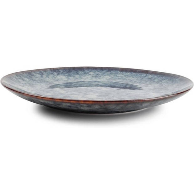 Hazy Blue Plat Dinerbord - Porselein - Ø 26 cm - Set van 4