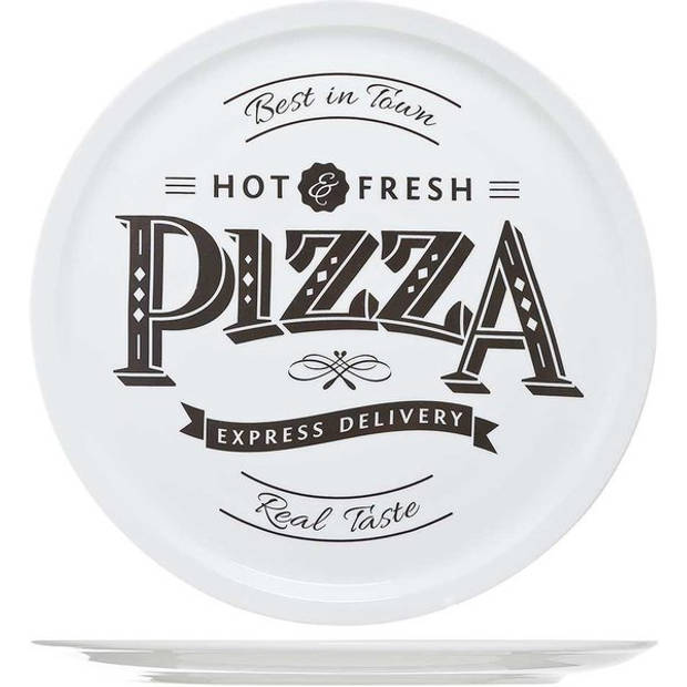 Cosy&Trendy Pizzabord 'Hot&Fresh' - Ø 30 cm - Set-6