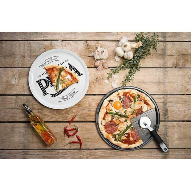 Cosy&Trendy Pizzabord 'Hot&Fresh' - Ø 30 cm - Set-6