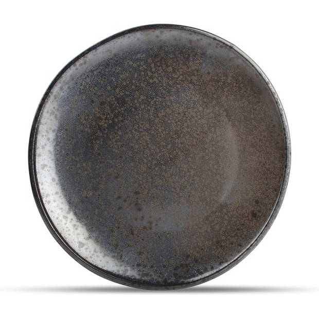 Chic Plat bord charcoal Cala - Ø 33 cm - 4 stuks