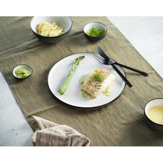 Cosy&Trendy Ciel Blanc Plat Bord - Ø 27.5 cm - Set-4