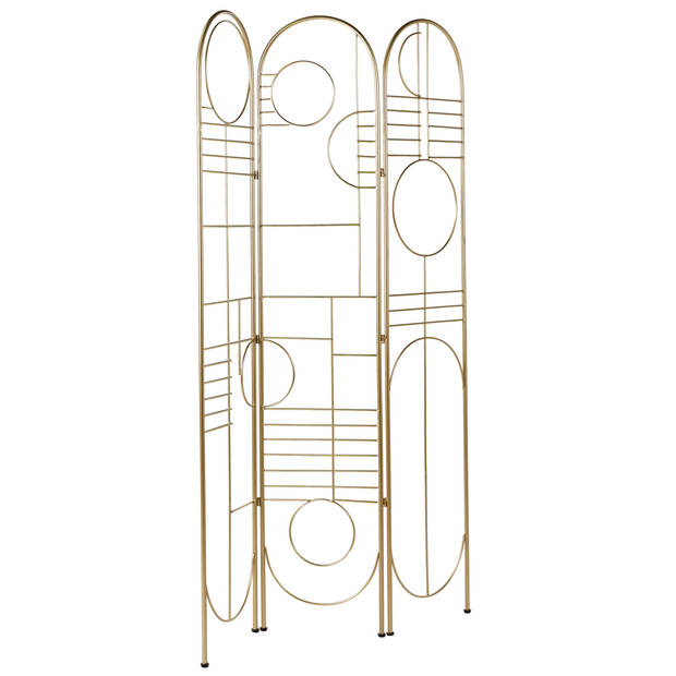 Beliani TURANIA - Kamerscherm-Goud-IJzer