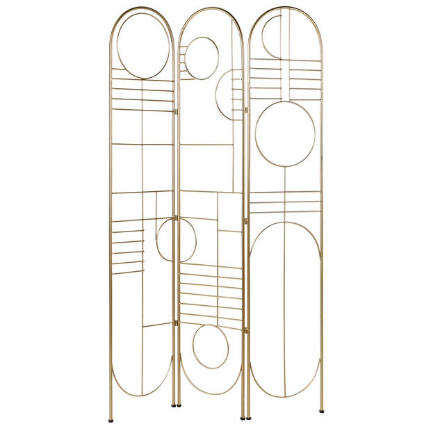 Beliani TURANIA - Kamerscherm-Goud-IJzer