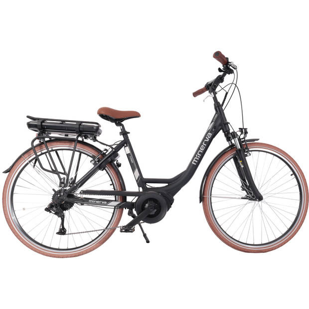 Minerva Elektrische Stadsfiets E-Power 28 Inch 49 cm Dames 9V V-Brakes Zwart