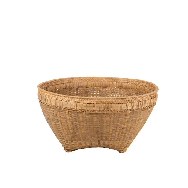 J-line - Mand Extra Large Rond Rotan Naturel - 85x85x42cm