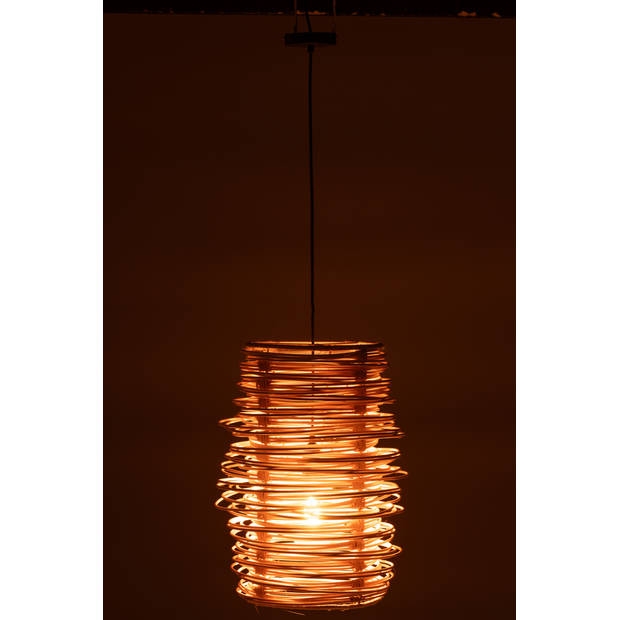 J-line - Hanglamp Wea Rotan Naturel - 38x38x50cm