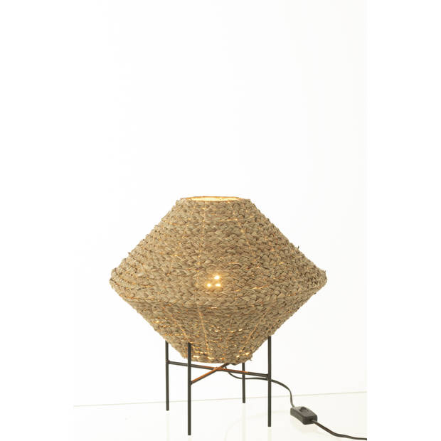 J-line - Hanglamp Ufo Zeegras Naturel Small - 35x35x27cm