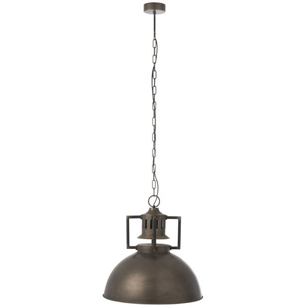 J-line - Hanglamp Industrieel Metaal Grijs - 55x55x147cm