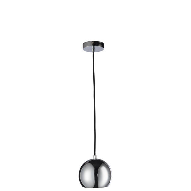 J-line - Hanglamp Bol Metaal Silver Small - 15x15x120cm