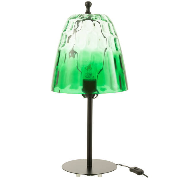 J-line - Tafellamp Oceane Glas Groen - 58x28x28cm